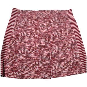 J. Mclaughlin Red Patterned Skirt Skort Large